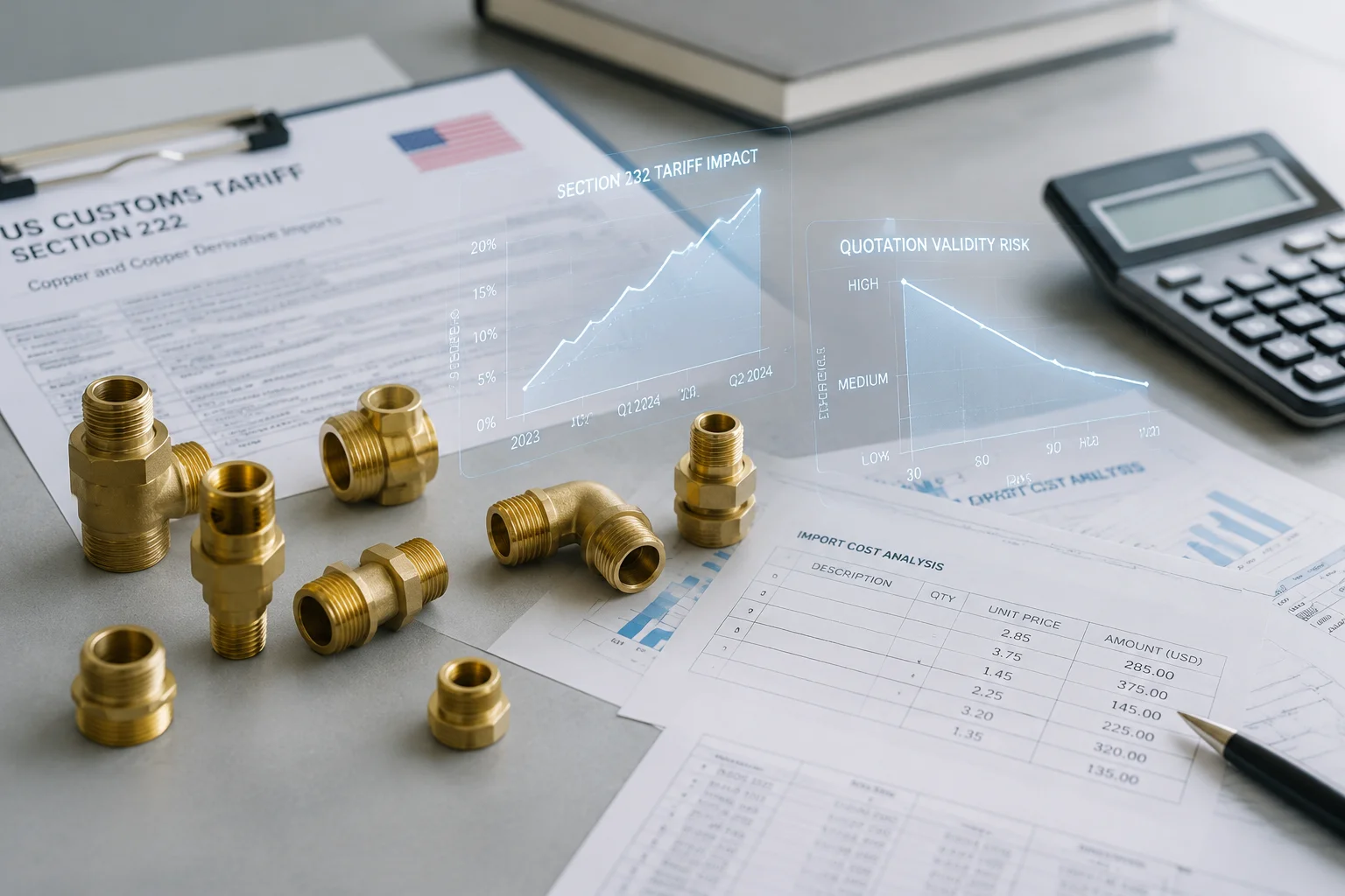 Section 232 copper tariffs impact on brass fittings importers in 2026
